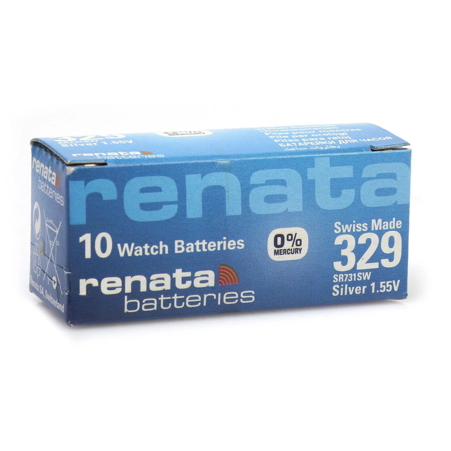 329 SR731SW 1.55V Alkalin Saat Pili 10 Adet