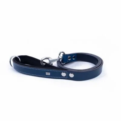 Konfor Klasik Deri Köpek Gezdirme Tasması Royalblue 3x100 Cm