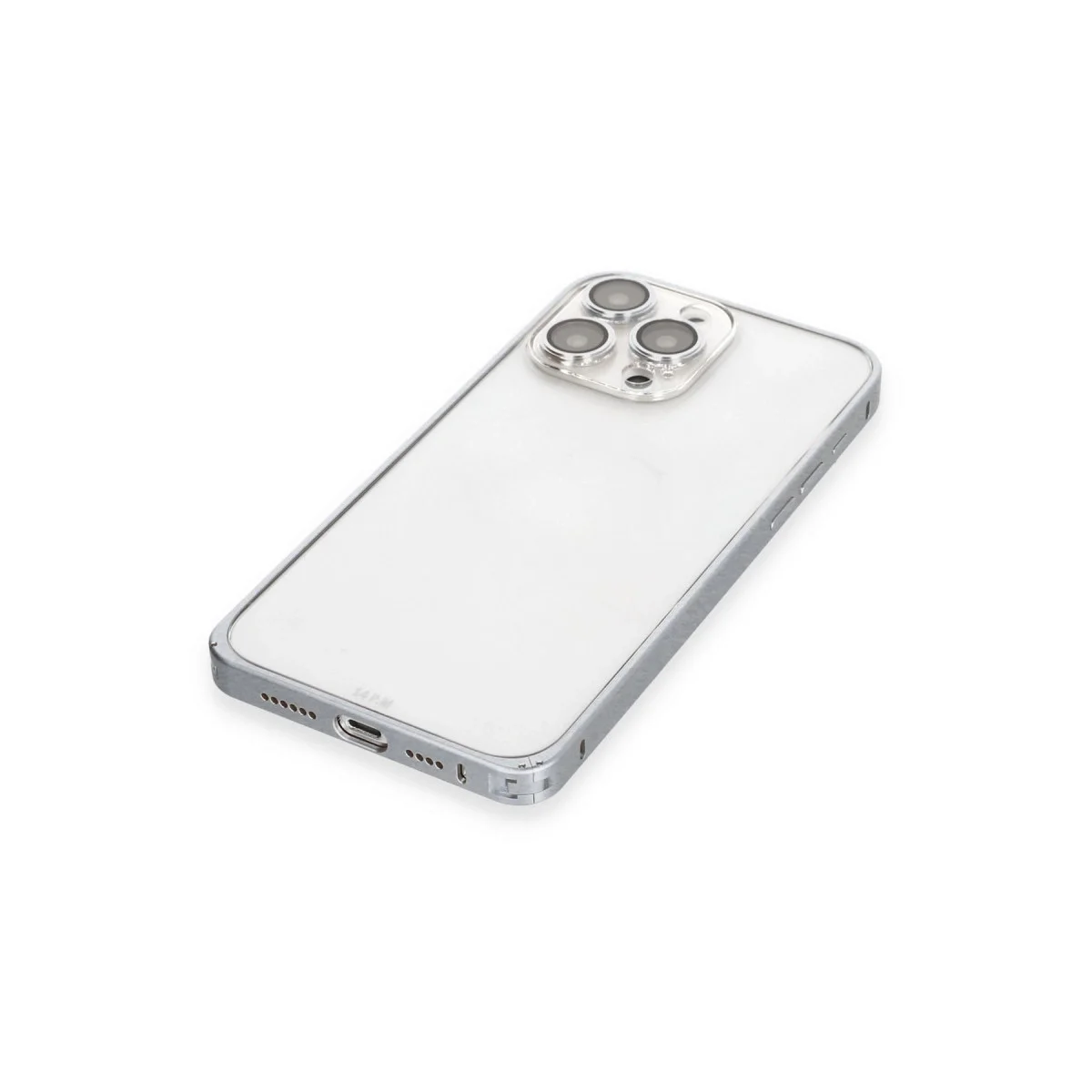 Joko Apple İphone 15 Pro Max Metal Bumper Mat Kapak - Gri görsel 5