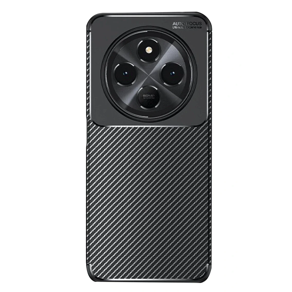Xiaomi Redmi 14C Kılıf Auto Focus Karbon Kapak - Siyah görsel 2
