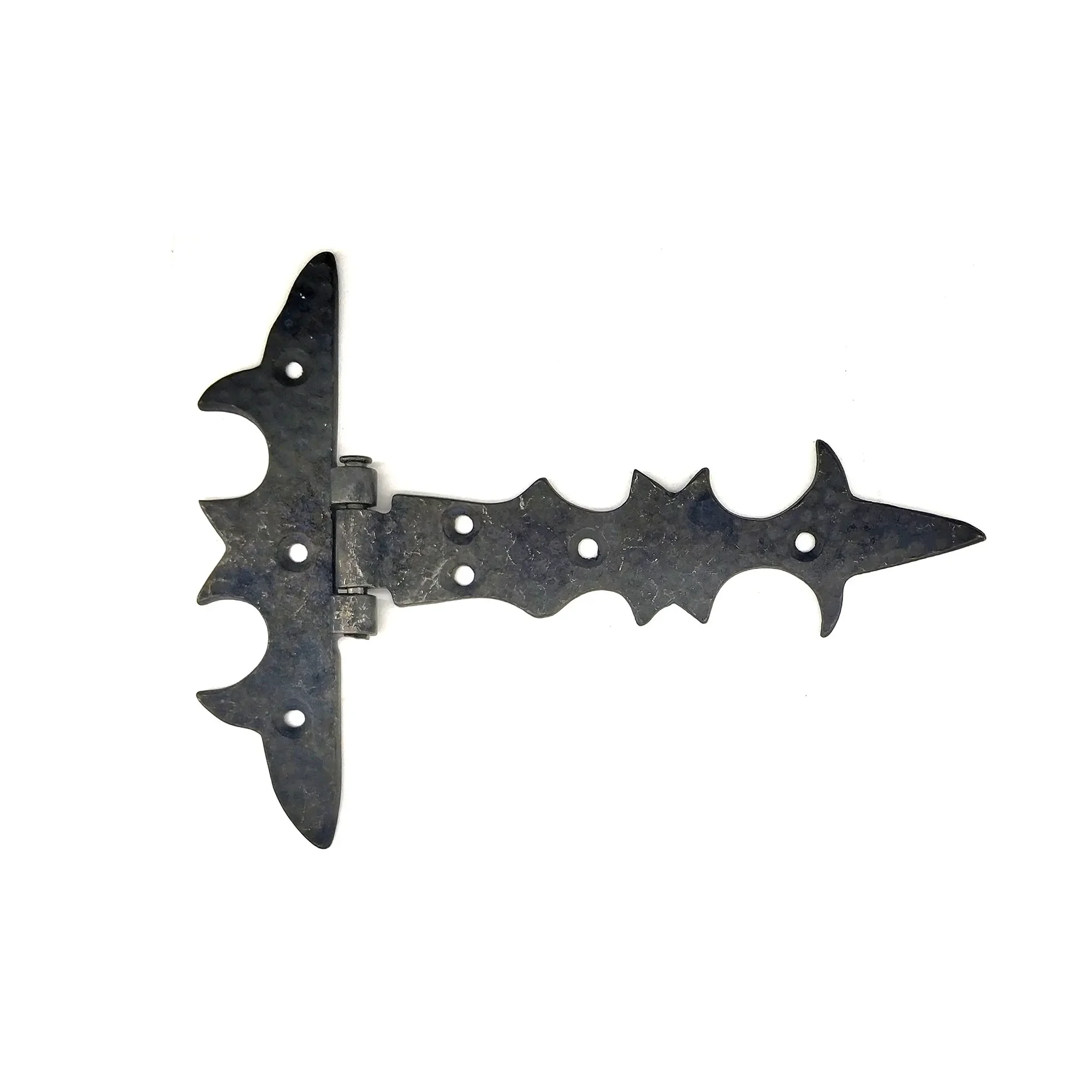 Antika Tarz Dekoratif Pirinç Kuyruklu Lale Menteşe - 147x193 mm, Oksit görsel 2