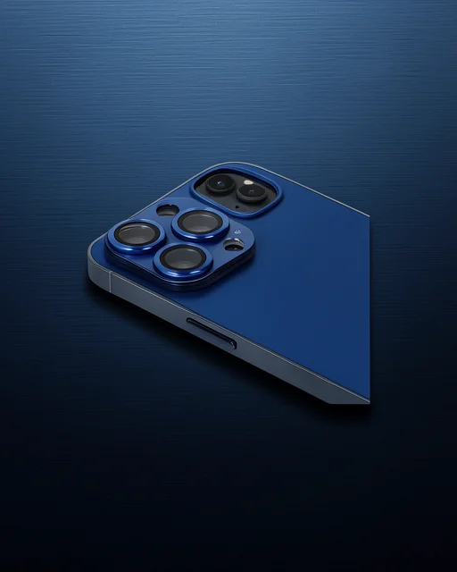 Apple İphone 13 Pro Max Pers Alüminyum Kamera Lens - Lacivert