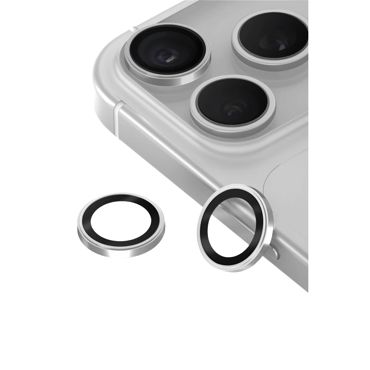 Apple iPhone 18 Pro Max Bilvis Titan Kamera Lens - Gümüş görsel 2