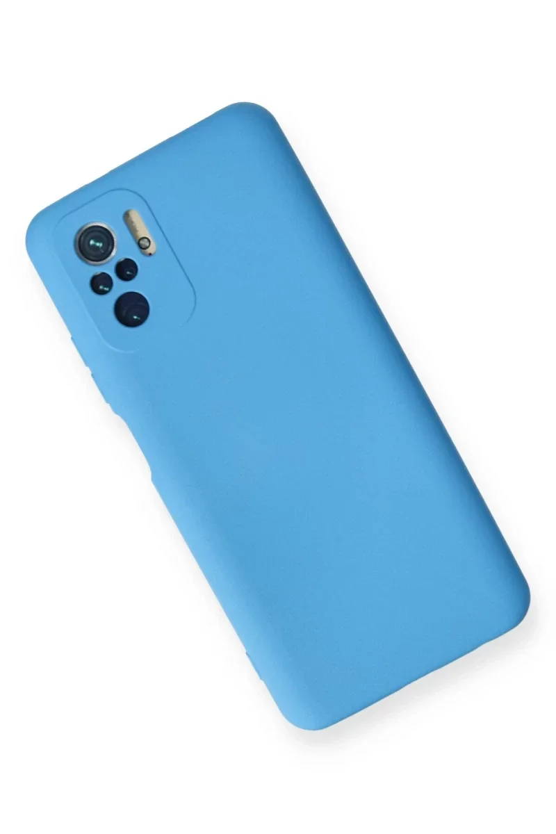 Xiao Red Note 10 Kılıf Nano içi Kadife Silikon - Mavi görsel 3