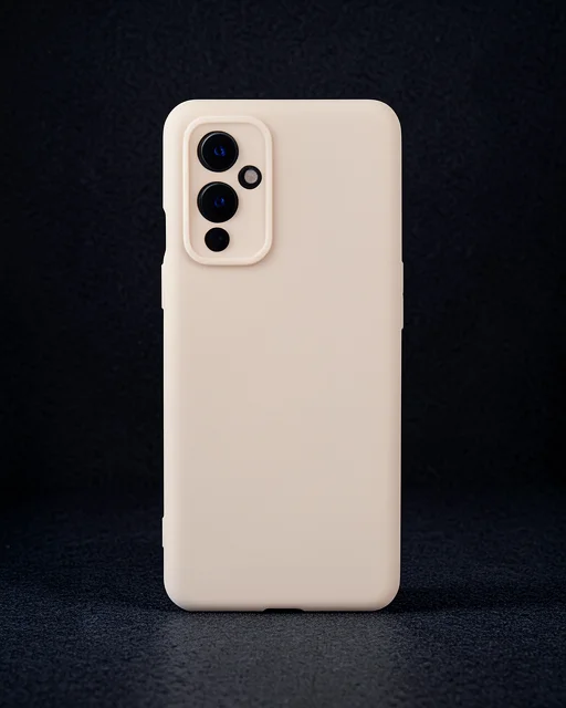 One Plus 9 Kılıf Nano İçi Kadife Silikon - Pudra
