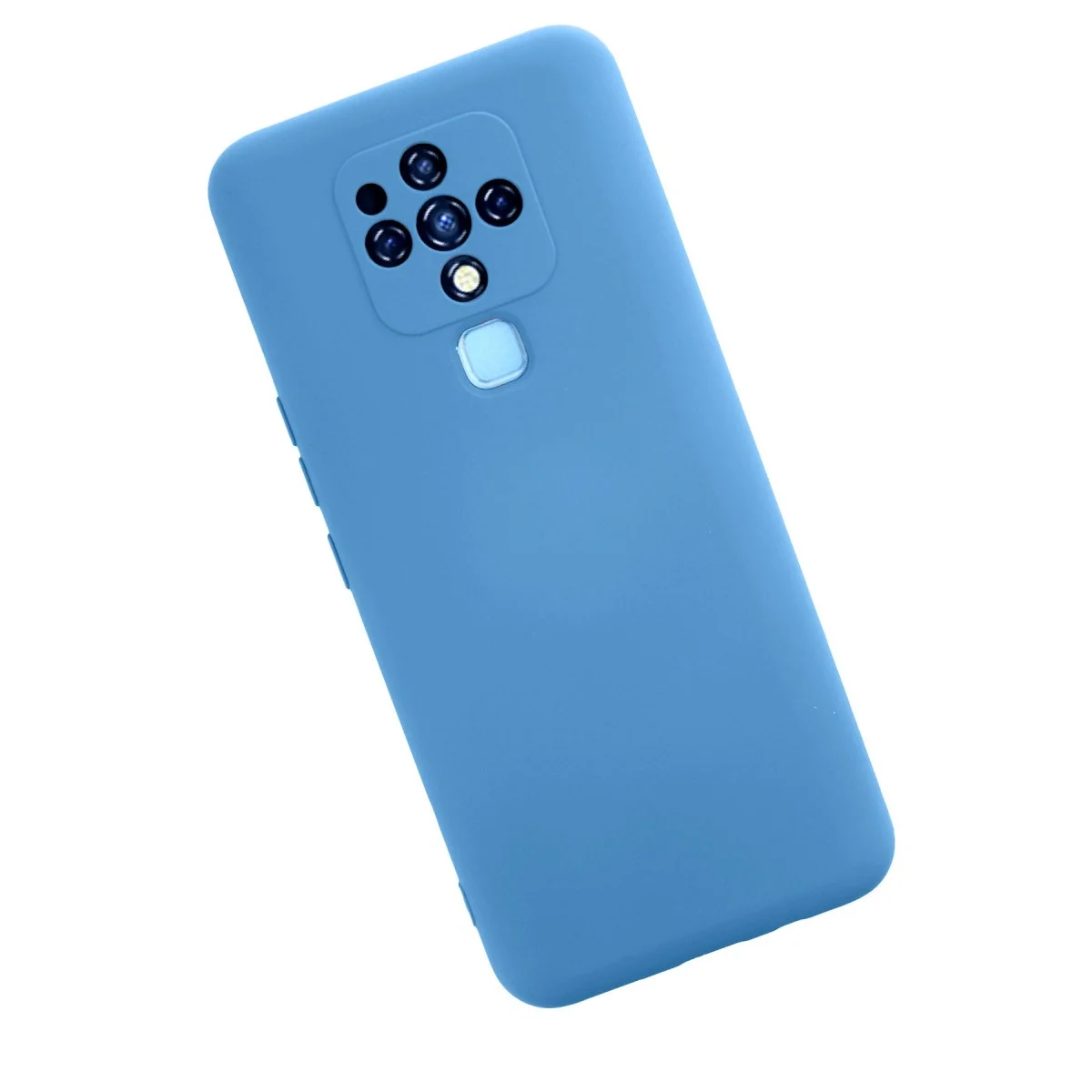 Tecno Camon 16 Kılıf Nano İçi Kadife Silikon - Mavi görsel 2