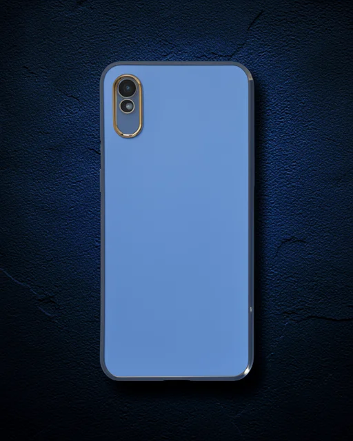 Xiaomi Redmi 9a Kılıf Volet Silikon - Mavi
