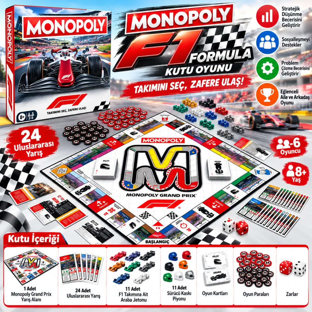Monopoly F1 Formula Kutu Oyunu