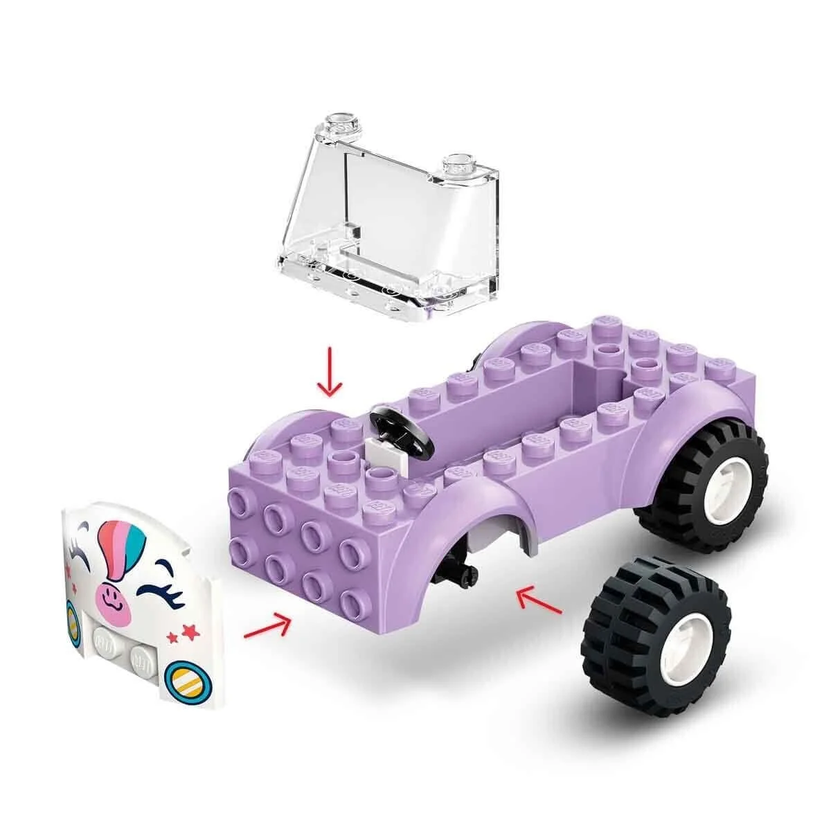 42675 Lego Friends Unicorn Pasta Dağıtım Aracı 67 parça +4 yaş görsel 4