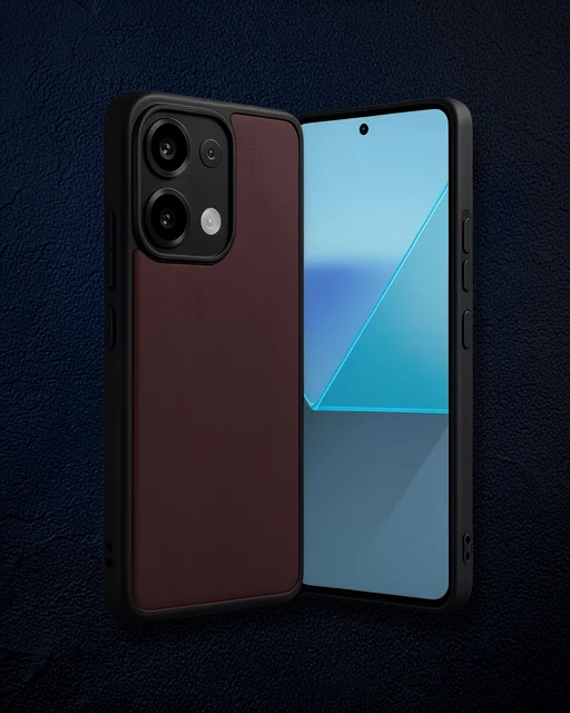 Xiaomi Redmi Note 13 4g Kılıf Aras Deri Kapak - Bordo