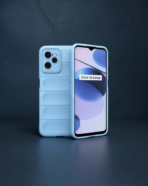 Realme C35 Kılıf Optimum Silikon - Sky Blue