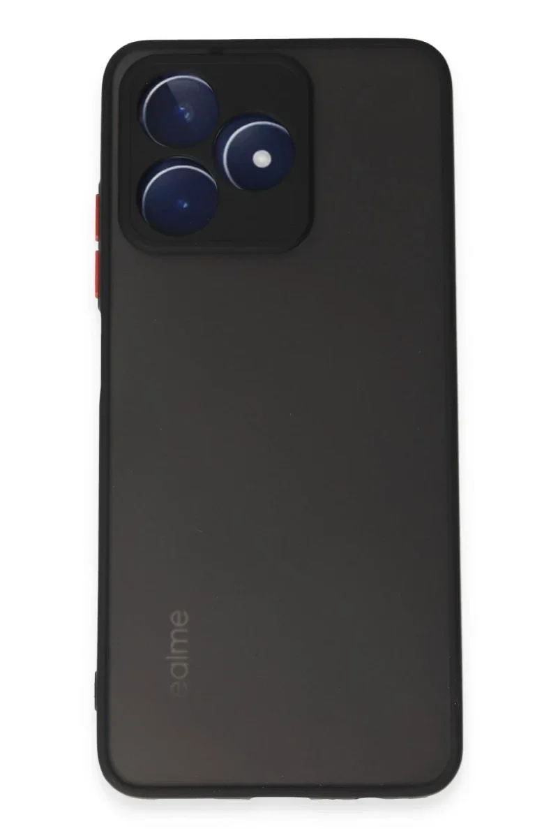 Realme C53 Kılıf Montreal Silikon Kapak - Siyah