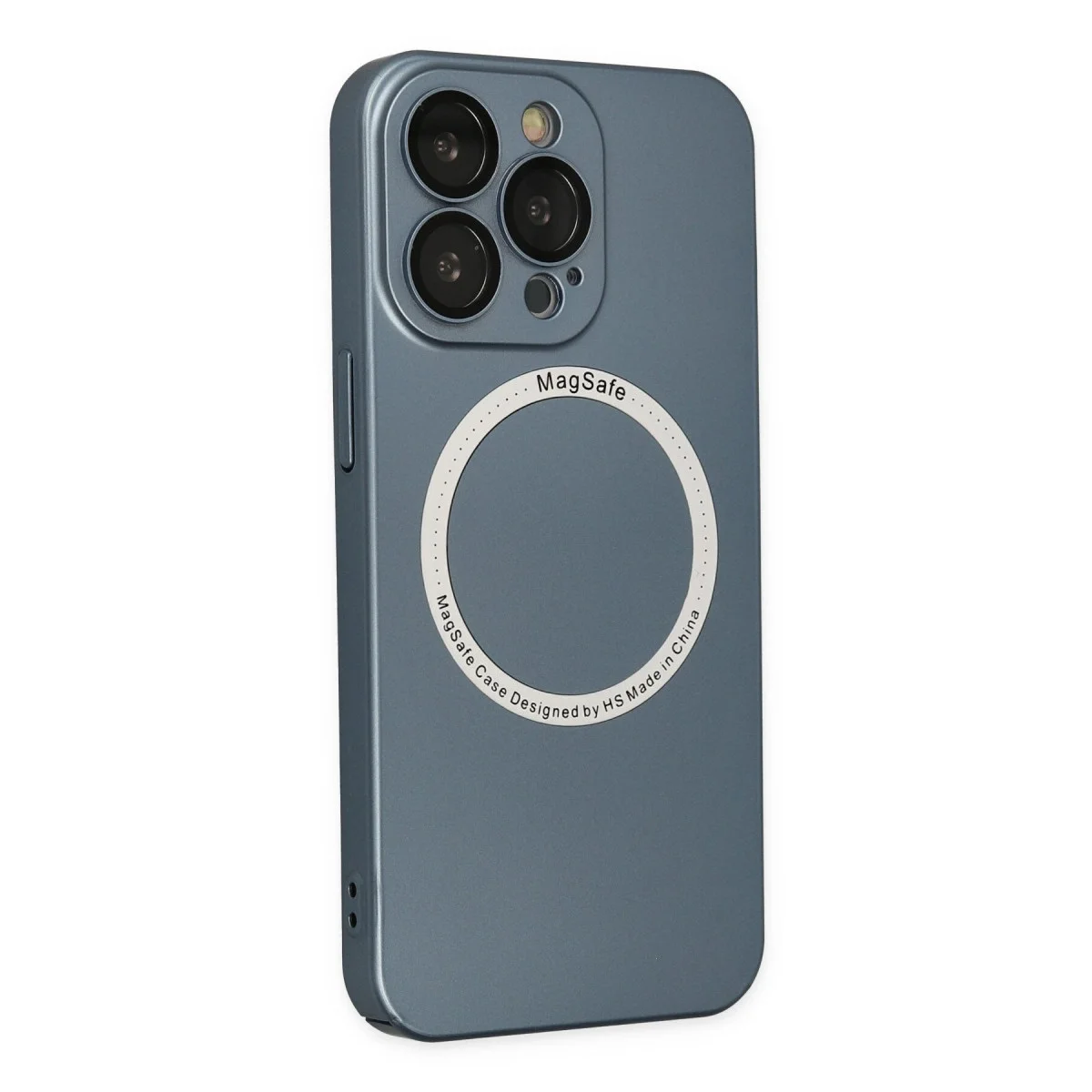 Apple İphone 13 Pro Kılıf Jack Magneticsafe Lens Silikon - Sierra Blue görsel 6