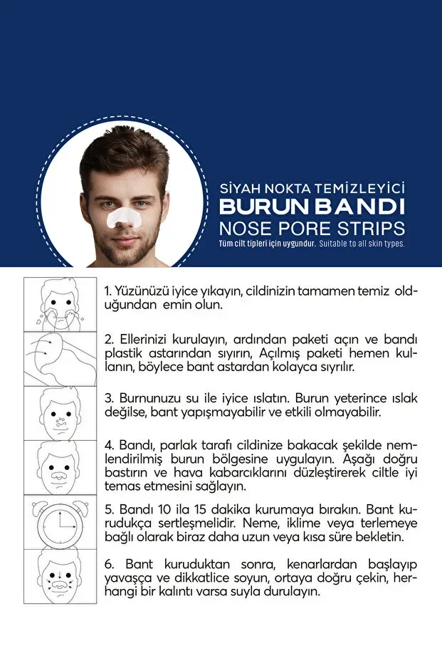 Erkek Burun Bandı 6'lı görsel 2