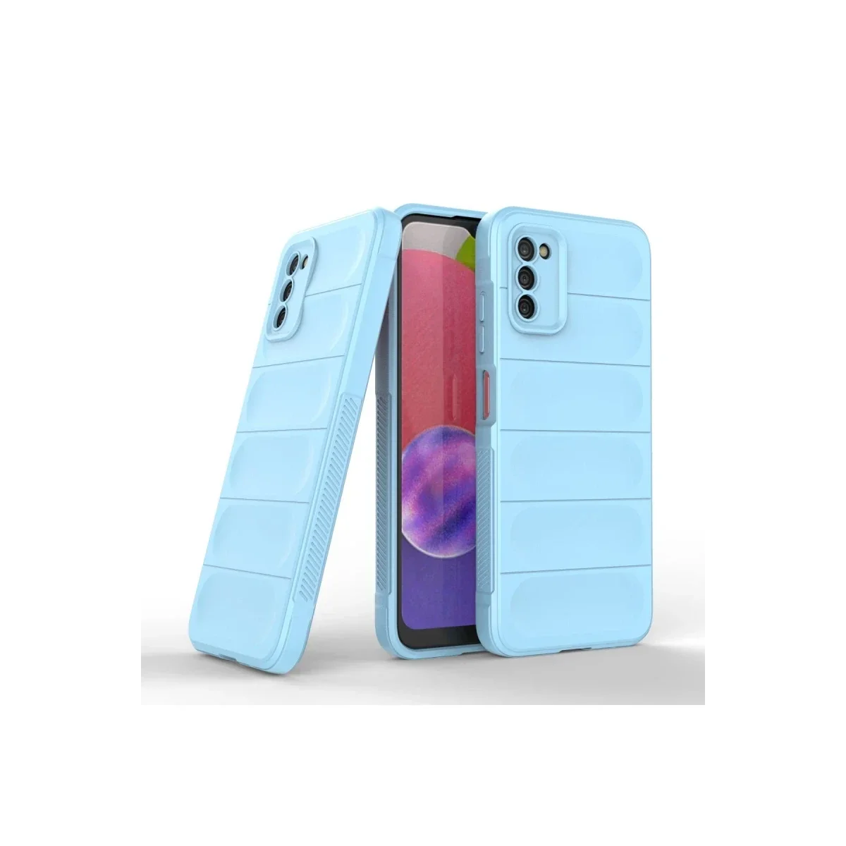 Samsung Galaxy A03S Kılıf Optimum Silikon - Sky Blue görsel 2