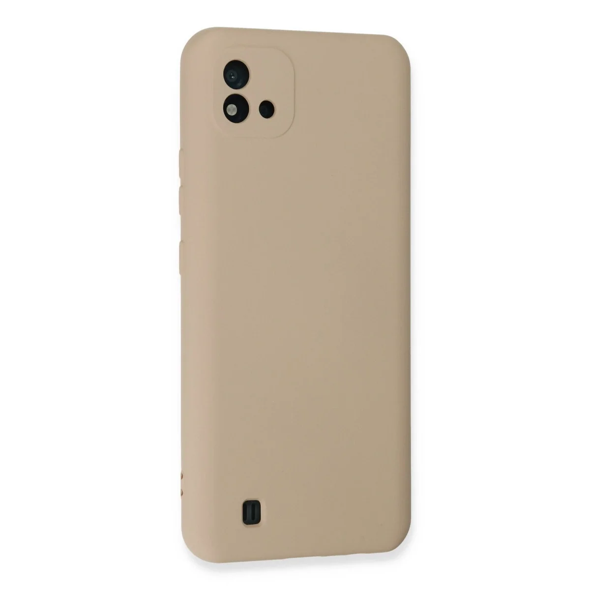 Realme C11 2021 Kılıf Nano İçi Kadife Silikon - Pudra görsel 3