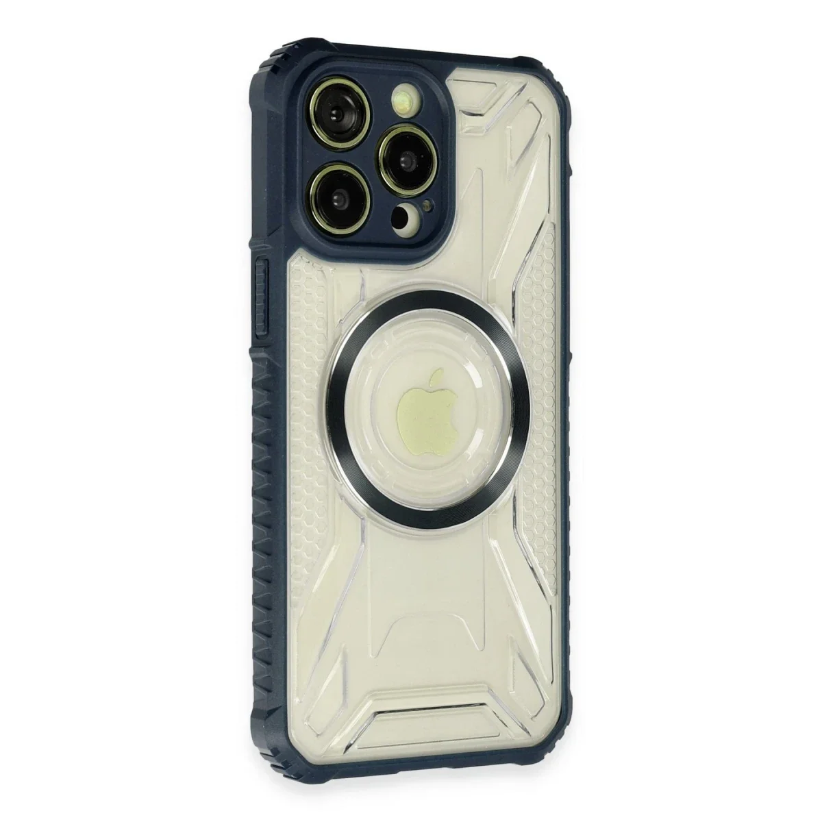 Apple iPhone 14 Pro Max Kılıf Prag Magneticsafe Kapak - Lacivert görsel 2