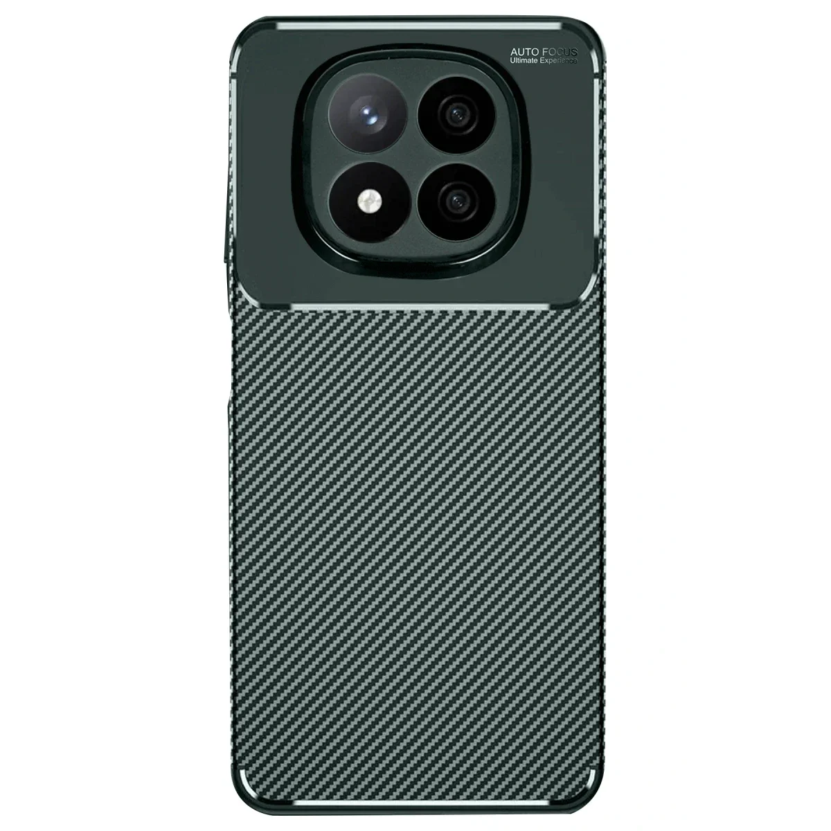Xiaomi Redmi Note 14 Pro 5G Kılıf Auto Focus Karbon Kapak - Koyu Yeşil görsel 2