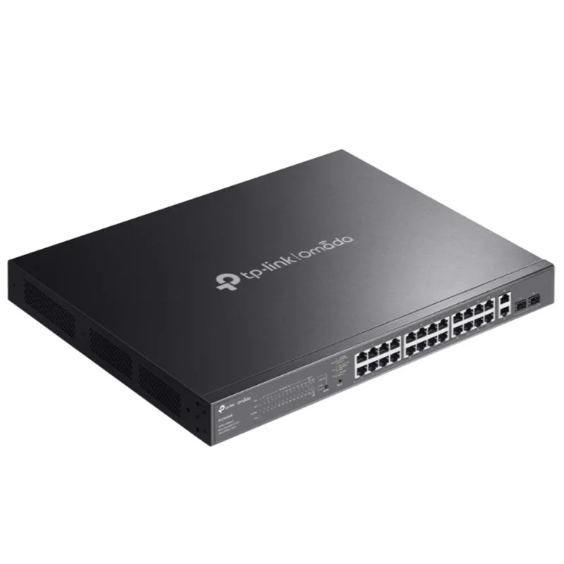 Omada ES228GMP 24 Port Gıgabıt+ 2XGB SFP+2XGB RJ45 Uplınk Cloud L2 Yönetilebilir 384W Poe Rackmount Swıtch görsel 3
