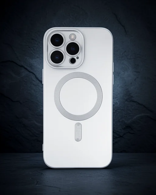 Apple İphone 13 Pro Kılıf Moshi Lens Magneticsafe Silikon - Gümüş