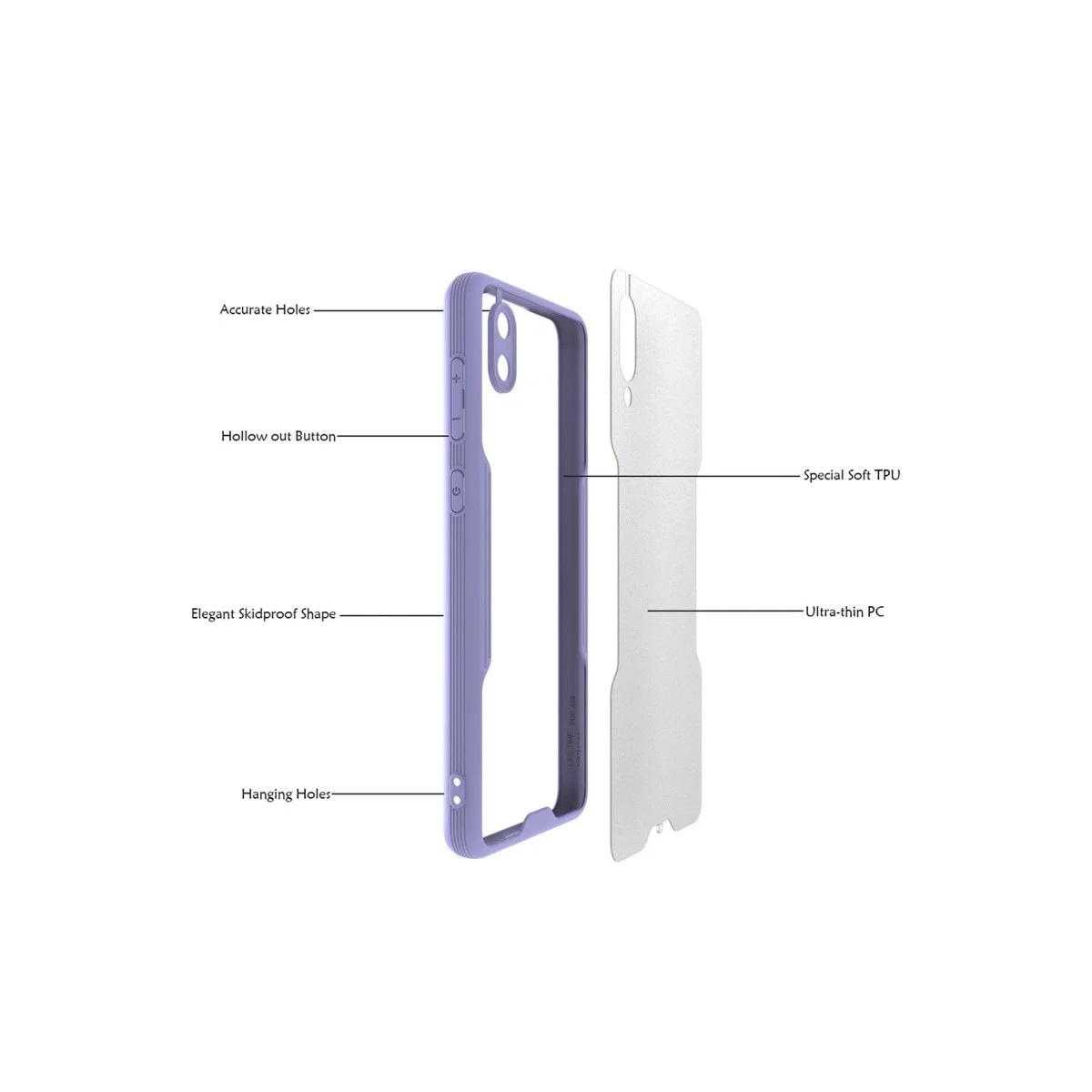 Samsung Galaxy A02 Kılıf Platin Silikon - Kırmızı görsel 3