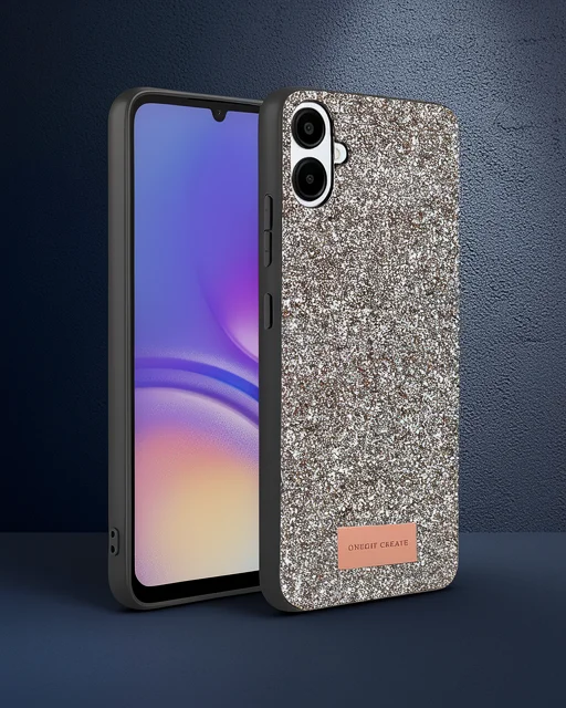Onegif Samsung Galaxy A07 4g Bright Simli Kapak - Gümüş