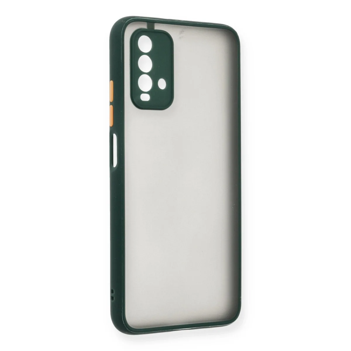 Xiaomi Redmi 9t Kılıf Montreal Silikon Kapak - Yeşil görsel 2