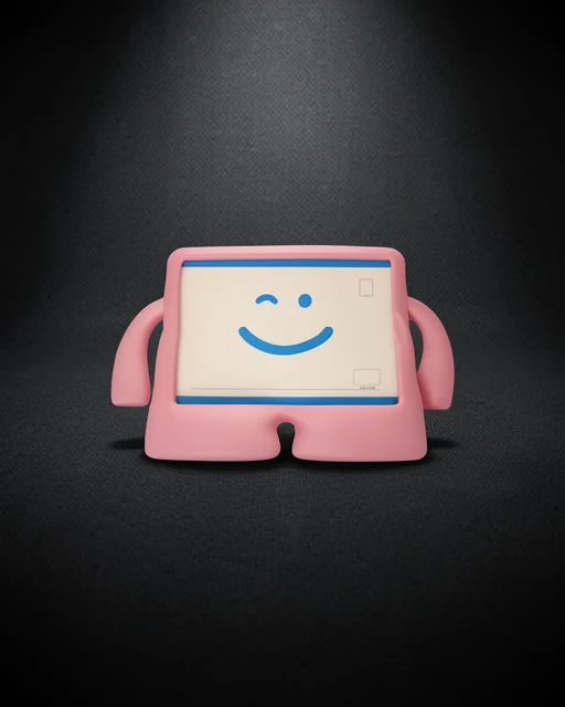 Samsung Galaxy Tab A9 Kılıf Karakter Tablet Silikon - Açık Pembe