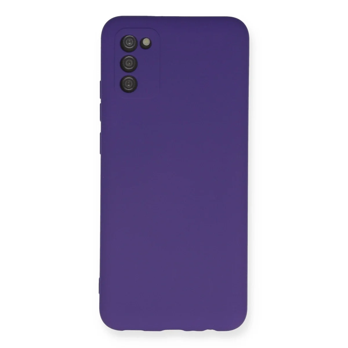 Samsung Galaxy A03s Kılıf Nano İçi Kadife Silikon - Mor