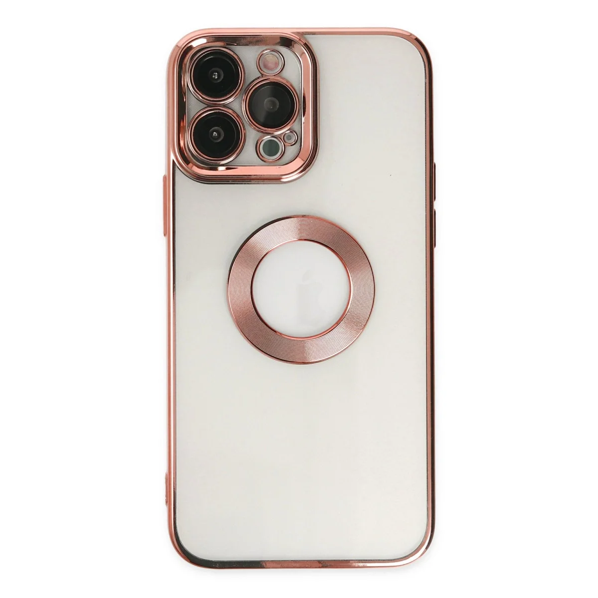 Apple İphone 14 Pro Max Kılıf Slot Silikon - Rose Gold