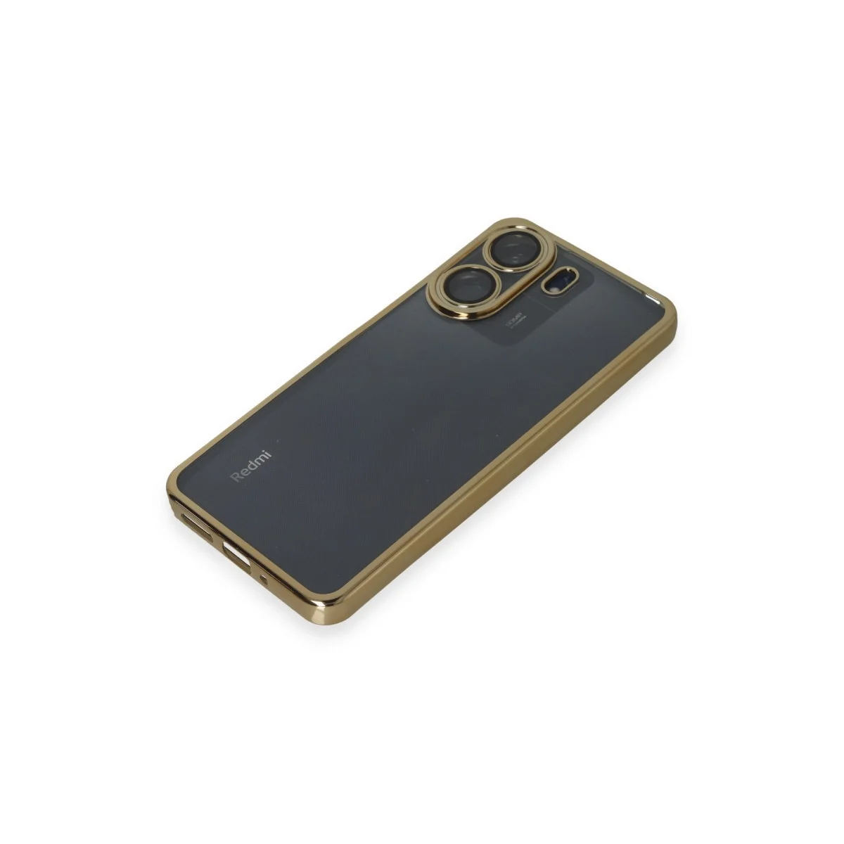 Xiaomi Redmi 13c Kılıf Razer Lensli Silikon - Gold görsel 4