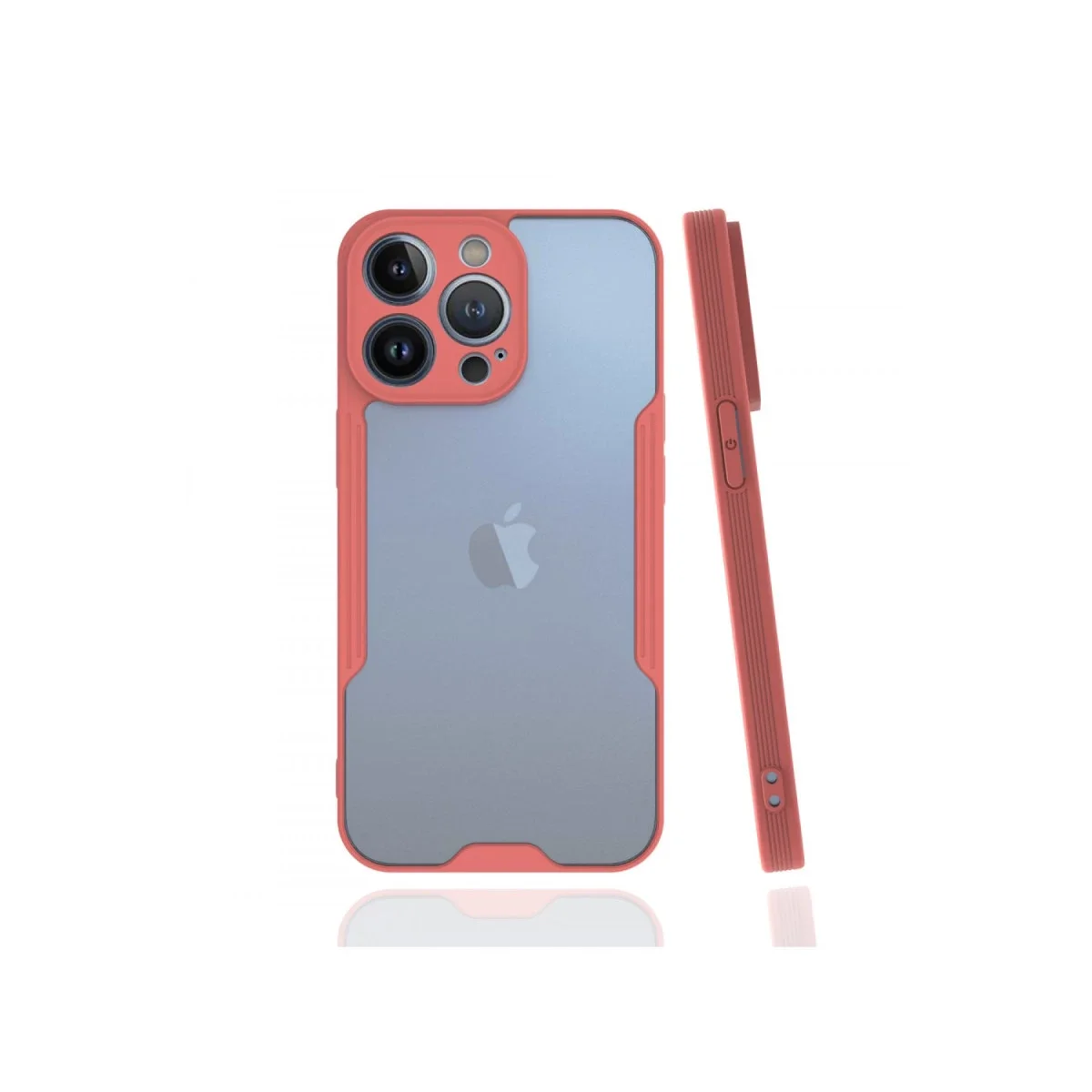 Apple iPhone 13 Pro Kılıf Platin Silikon - Pembe görsel 3