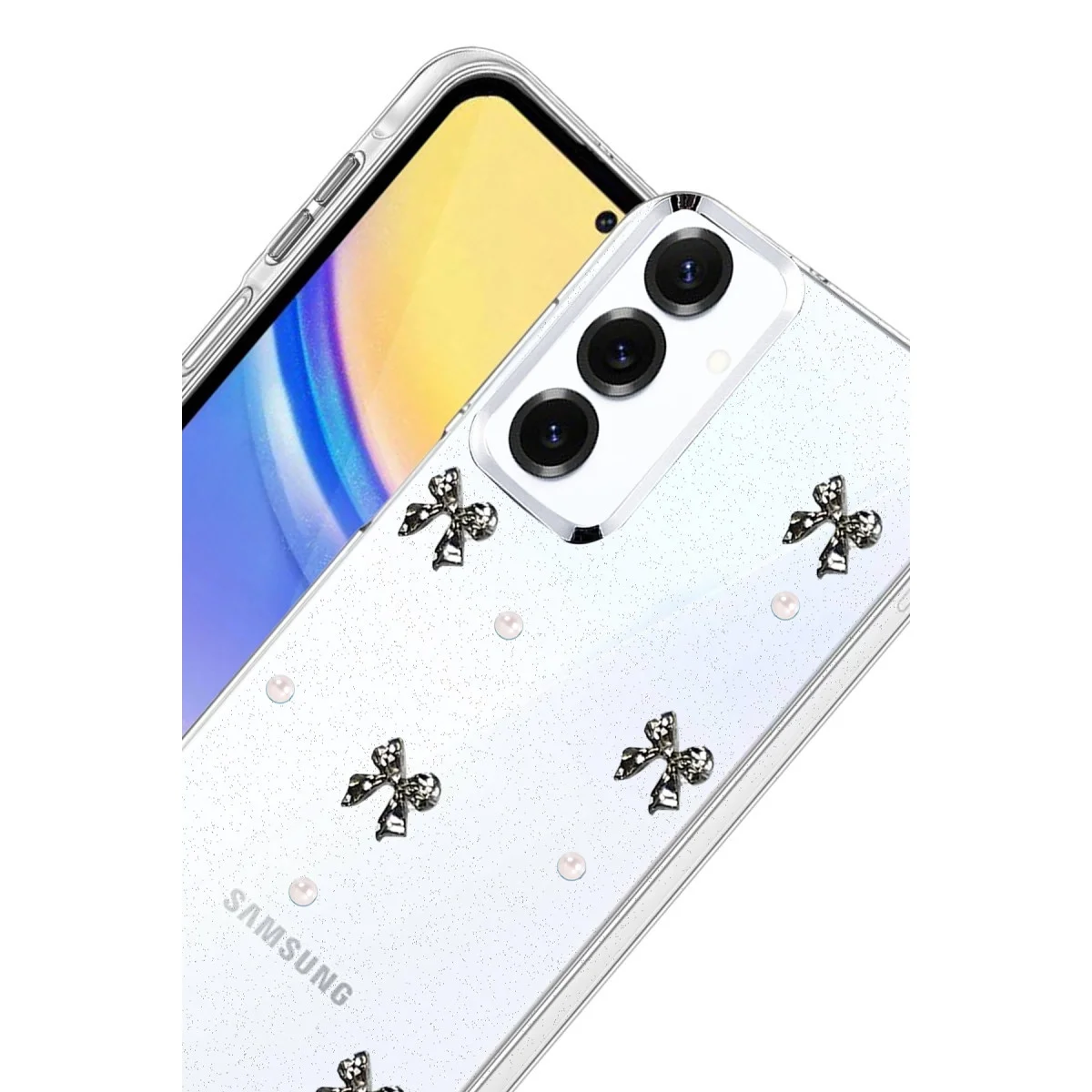Samsung Galaxy S25 Plus Fiyonk Desenli Kapak - Desen 8 görsel 3