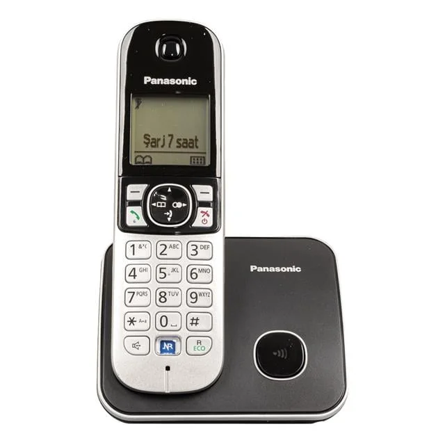 Panasonic KX-TG6811 Dect Telsiz Telefon Siyah görsel 2