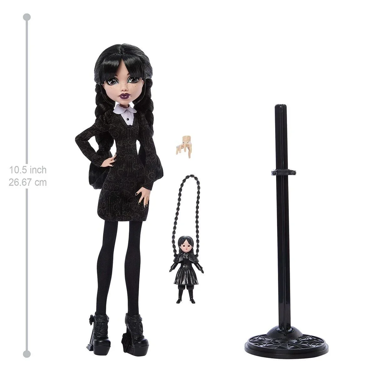JNJ91 Monster High Wednesday Addams Bebek görsel 2
