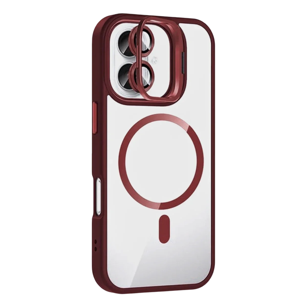 Joko Apple iPhone 17 Remim Lensli Magsafe Standlı Kapak - Bordo