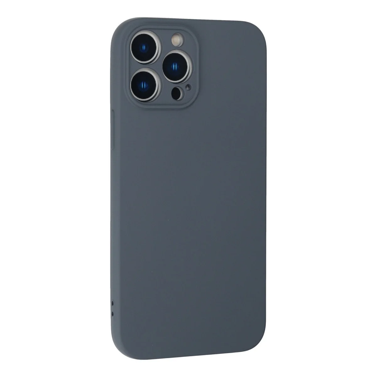 Apple İphone 13 Pro Max Kılıf Nano İçi Kadife Silikon - Gri görsel 3