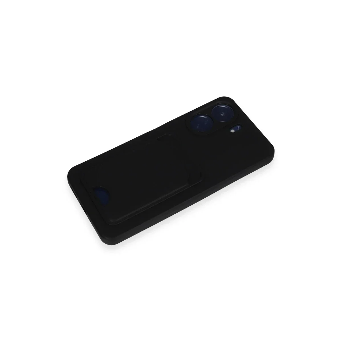 Xiaomi Redmi 13C Kılıf Kelvin Kartvizitli Silikon - Siyah görsel 4