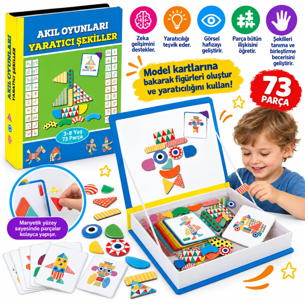 1550 Magnetiq Yaratıcı Küpler