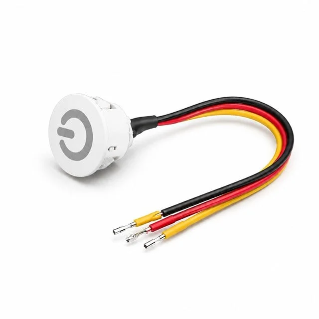 PM-30802 3V DC 10mm Gömme Dokunmatik LED Dimmer Kontrolcüsü Switch Buton Beyaz görsel 3