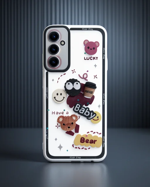Samsung Galaxy A14 4g Kılıf Sweet Desenli Silikon Kapak - Sarı