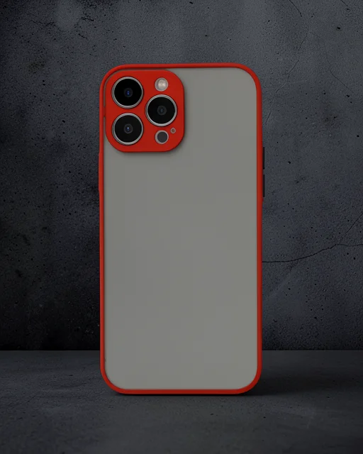 Apple İphone 13 Pro Max Kılıf Montreal Silikon Kapak - Kırmızı
