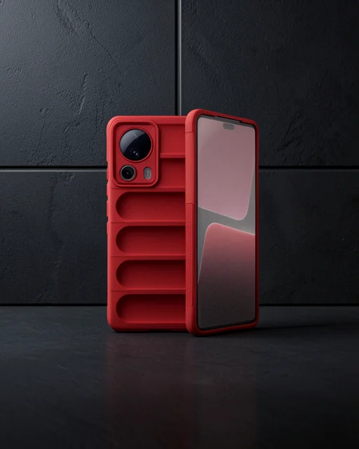 Xiaomi Mi 13 Lite Kılıf Optimum Silikon - Kırmızı