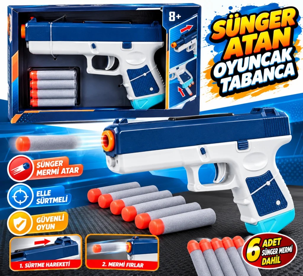 WY2105B Sünger Atan Oyuncak Tabanca