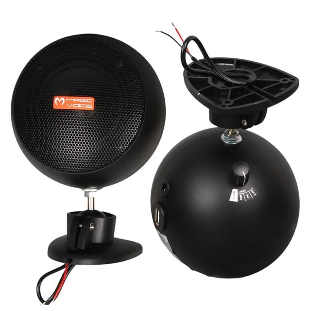 MagicVoice MV-13 7.5 CM 20 Watt Komütatörlü Hat Trafolu Siyah Sütun Sarkık Hoparlör (2’li Takım) görsel 5