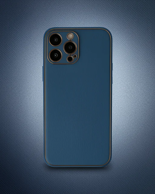 Apple İphone 13 Pro Kılıf Coco Deri Silikon Kapak - Mavi