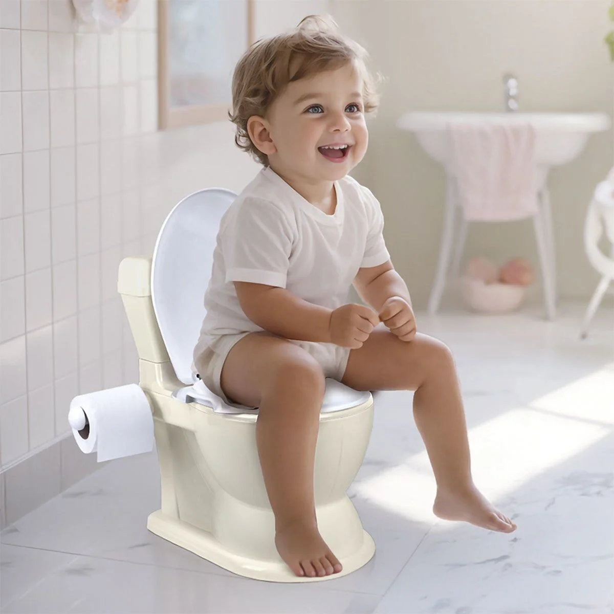 7562 Eğitici Klozet XL Relax Bej -Dolu Oyuncak görsel 2