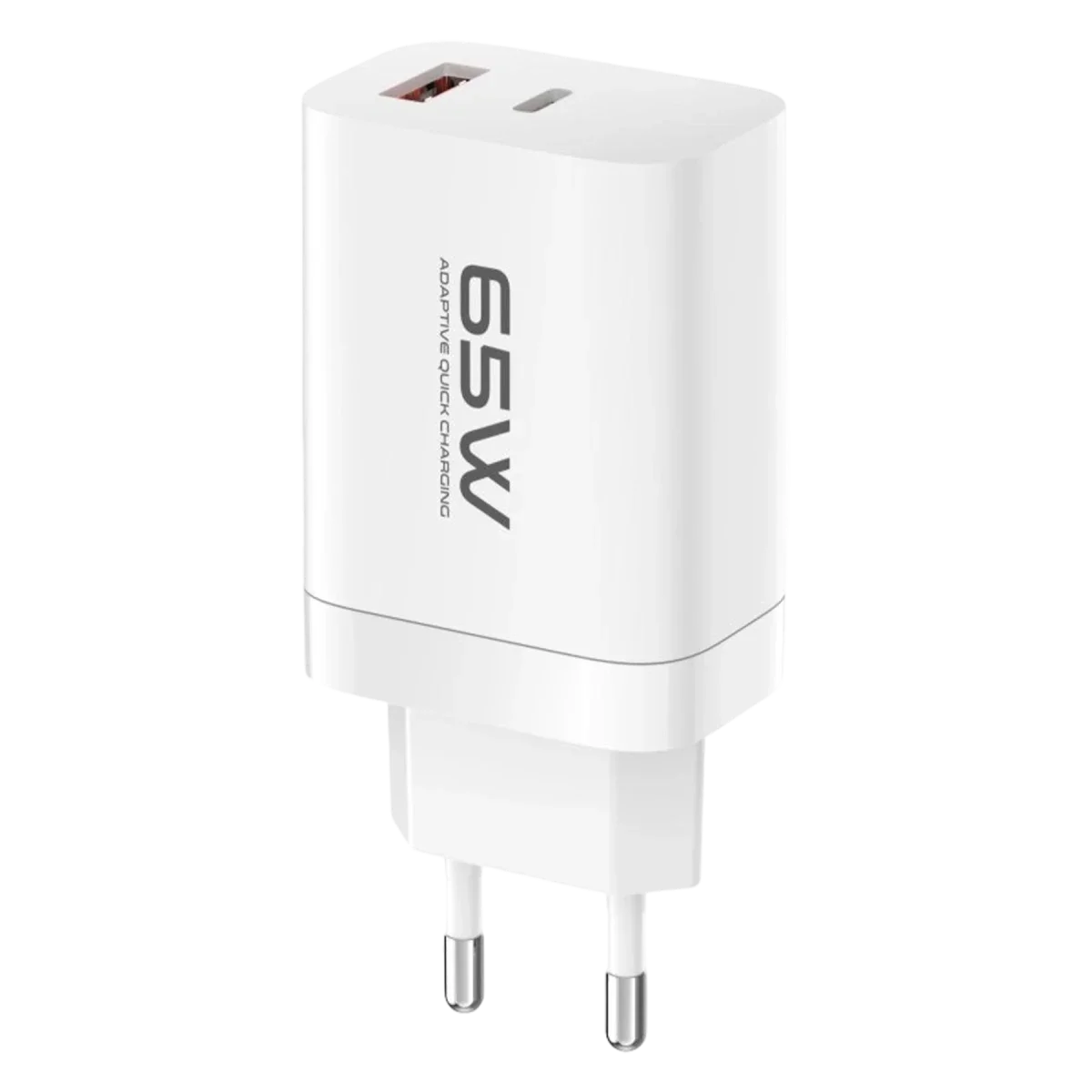 Konfulon C99Q 65W PD Destekli Type-C ve USB Çift Çıkışlı Hızlı Şarj Adaptörü - Beyaz