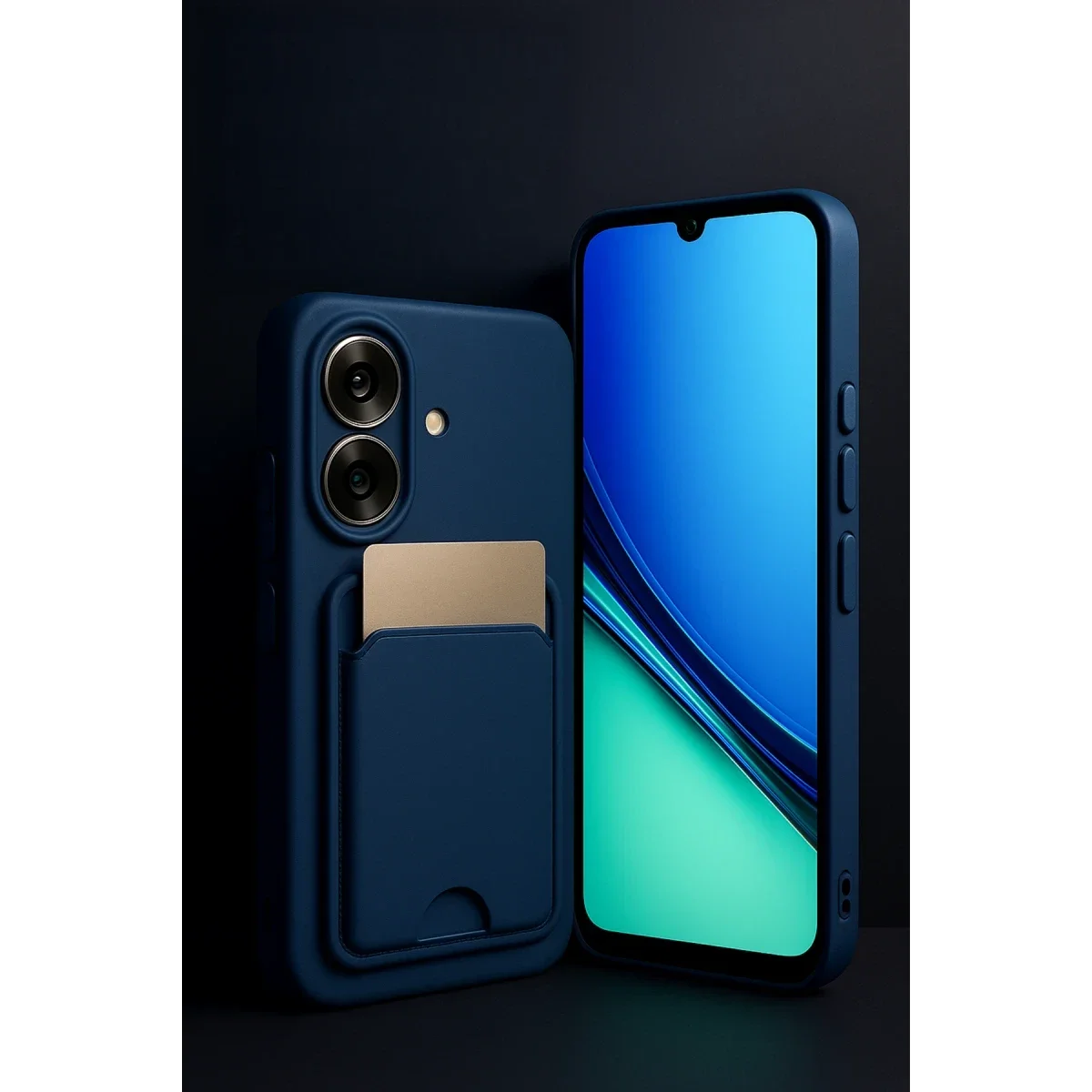 Realme Note 60 Kelvin Kartvizitli Silikon - Açık Mavi görsel 2