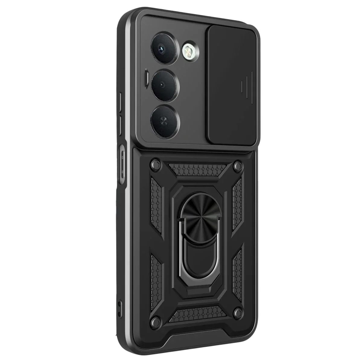 Xiaomi Redmi 15 4G Pars Lens Yüzüklü Silikon - Siyah görsel 3